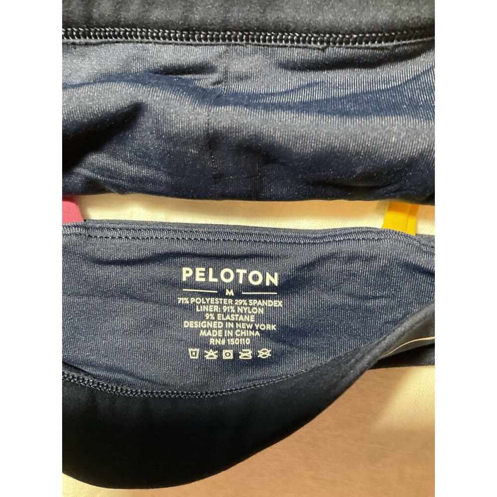 Peloton Minimalist Strappy Athletic Sports Bra Navy Women's Size M - Picture 2 of 3